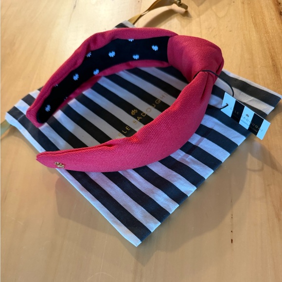 LELE SADOUGHI HEADBAND WOVEN NWT RED PINK PAPAYA - Picture 4 of 6